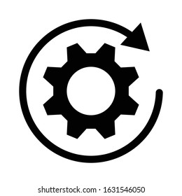 Gear Icon Vector.gear and arrow icon vector.