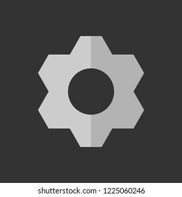 gear icon with vintage background vector art