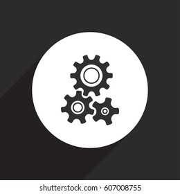 gear icon with vintage background vector art