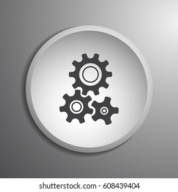 gear icon with vintage background vector art