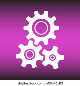 gear icon with vintage background vector art