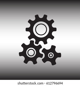 gear icon with vintage background vector art