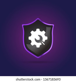 gear icon. web sign