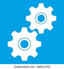 Gear icon white