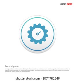Gear Icon  White Background icon template