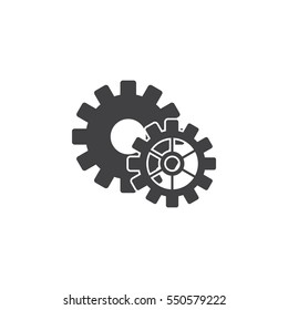 Gear icon won the white background