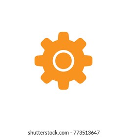 Gear icon, working symbol vector