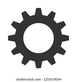 Gear icon.Cogwheel vector sign.Setting symbol.Configuration element.Option and Service tool.Mechanism illustration for graphic design, web and mobile platforms.