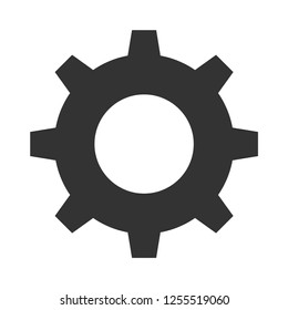 Gear icon.Cogwheel vector sign.Setting symbol.Configuration element.Option and Service tool.Mechanism illustration for graphic design, web and mobile platforms.