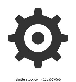 Gear icon.Cogwheel vector sign.Setting symbol.Configuration element.Option and Service tool.Mechanism illustration for graphic design, web and mobile platforms.