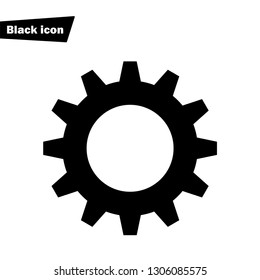Gear icon.Cogwheel vector sign.Setting symbol.Configuration element.Option and Service tool.Mechanism illustration for graphic design, web and mobile platforms.