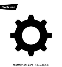 Gear icon.Cogwheel vector sign.Setting symbol.Configuration element.Option and Service tool.Mechanism illustration for graphic design, web and mobile platforms.