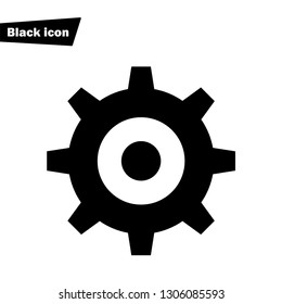 Gear icon.Cogwheel vector sign.Setting symbol.Configuration element.Option and Service tool.Mechanism illustration for graphic design, web and mobile platforms.