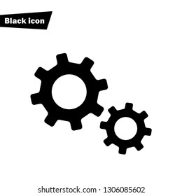 Gear icon.Cogwheel vector sign.Setting symbol.Configuration element.Option and Service tool.Mechanism illustration for graphic design, web and mobile platforms.