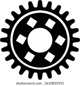 Gear icons. Parameter or setting symbol. Isolated vector for apps or website on transparent background cog wheel, engine circle flat symbol