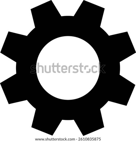 Gear icons. Parameter or setting symbol. Isolated vector for apps or website on transparent background cog wheel, engine circle flat symbol