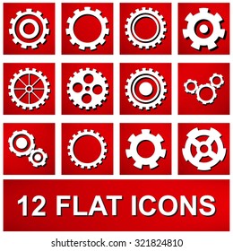 Gear icons set