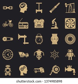 Gear icons set. Simple set of 25 gear vector icons for web for any design
