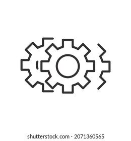 Gear icons symbol vector elements for infographic web