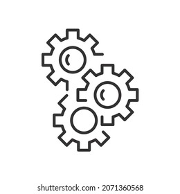 Gear icons symbol vector elements for infographic web