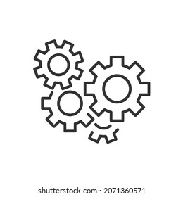 Gear icons symbol vector elements for infographic web