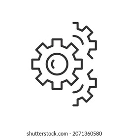 Gear icons symbol vector elements for infographic web