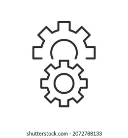 Gear icons symbol vector elements for infographic web