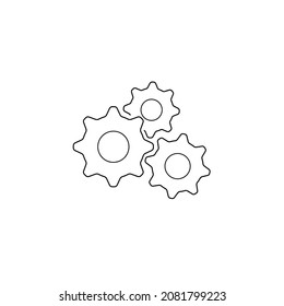 gear icons symbol vector elements for infographic web