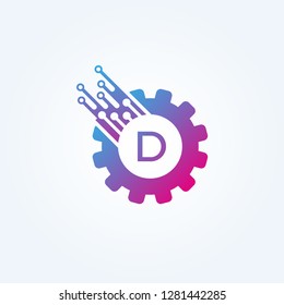 Gear icons templates, vector logo technology for business corporate, elements, illustration