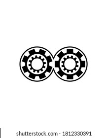 icono de engranaje,mejor icono plano del vector.