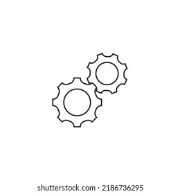 Icono de engranaje.plantilla de diseño de ilustración de vector