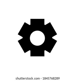 Gear icon,vector illustration. Flat design style. vector gear icon illustration isolated on White background, gear icon Eps10. gear icons graphic design vector symbols.