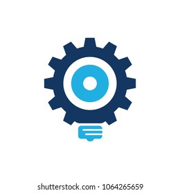 Gear Idea Logo Icon Design