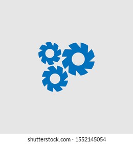 gear industrial technology system work mechanisms vector illustration eps 10 icon
