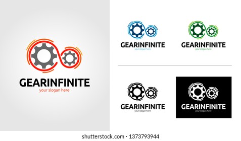 Gear Infinite Logo Template Set