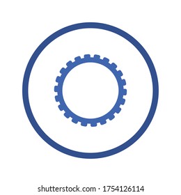 Innenkreisdesign, Bauwerkreparatur und Teiletechnik, technisches Thema Vektorgrafik