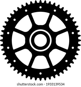 Ilustración vectorial aislada de engranajes.