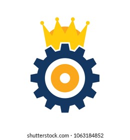 Gear King Logo Icon Design