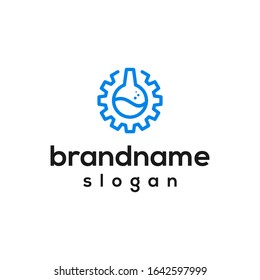 gear labs logo design vector