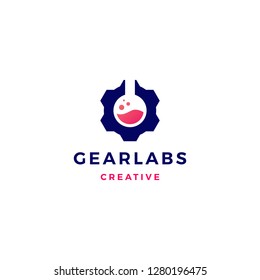 gear labs logo vector icon illustration