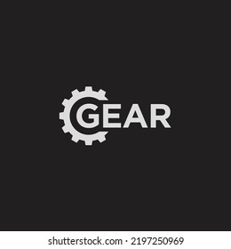 Gear letter G logo design icon vector template