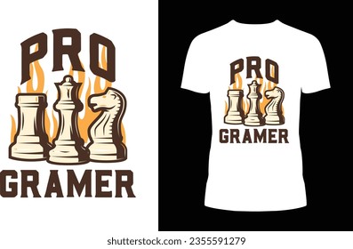 Gear up like a pro gamer with our Pro Gamer Chess T-Shirt! This exclusive design blends the world of chess with the spirit of sports, creating a dynamic fusion that's bound to turn heads.