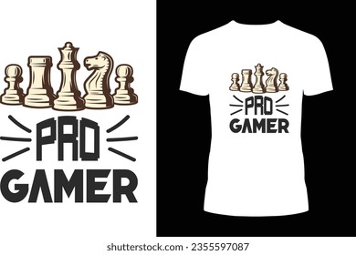 Gear up like a pro gamer with our Pro Gamer Chess T-Shirt! This exclusive design blends the world of chess with the spirit of esports, creating a dynamic fusion that's bound to turn heads.