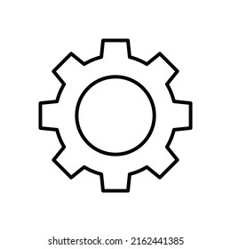plantilla vectorial de icono de línea de engranaje