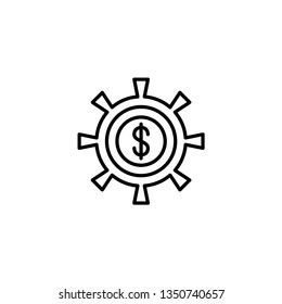 Gear line icon