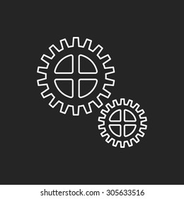 Gear line icon
