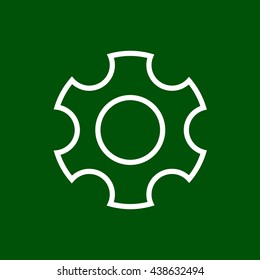 gear line icon