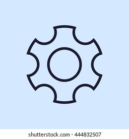 gear line icon