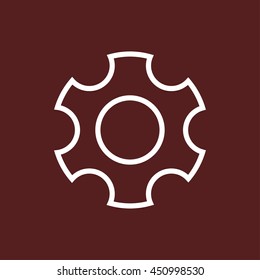 gear line icon
