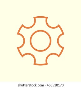 gear line icon